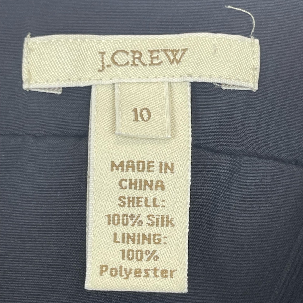 J. Crew Zadie 100% Silk Black Mini Dress Tiered Ruffle V-Neck Size 10 - Picture 8 of 10